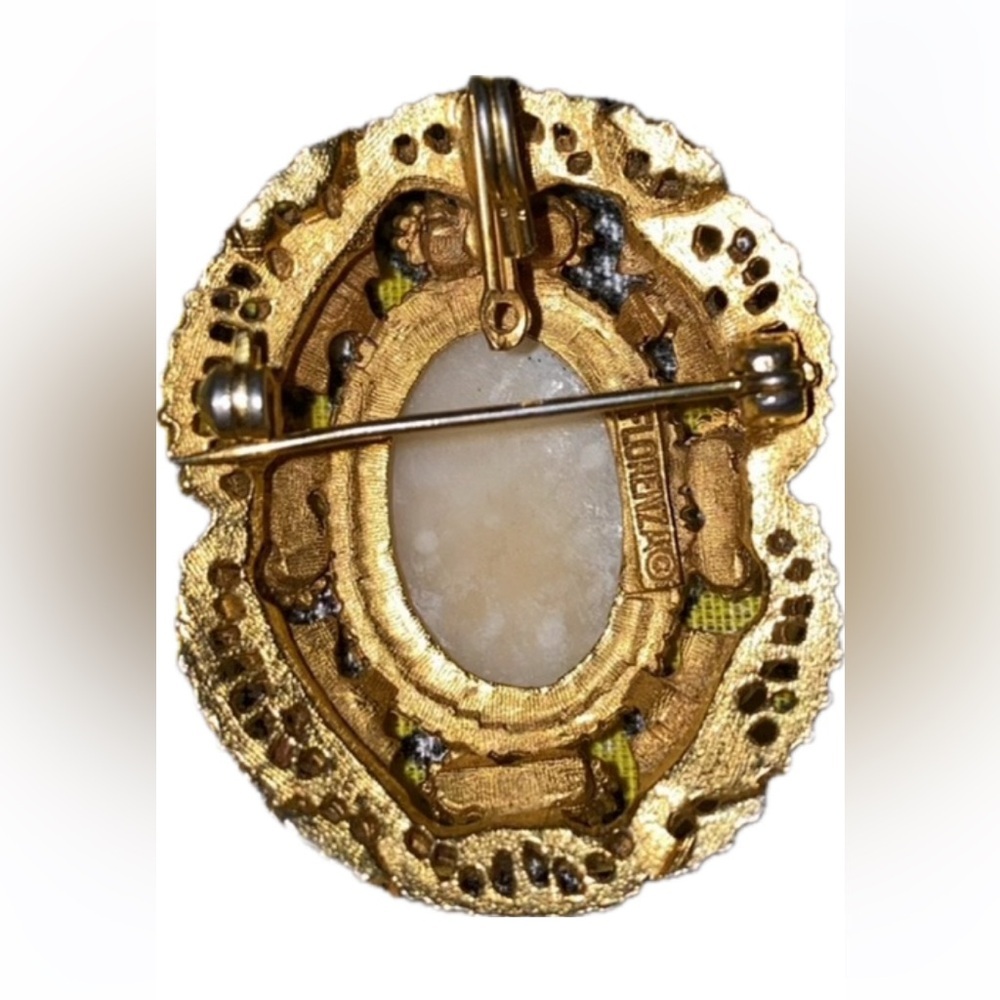 Florenza Stunning (Signed) Cameo Brooch! - Picture 2 of 4